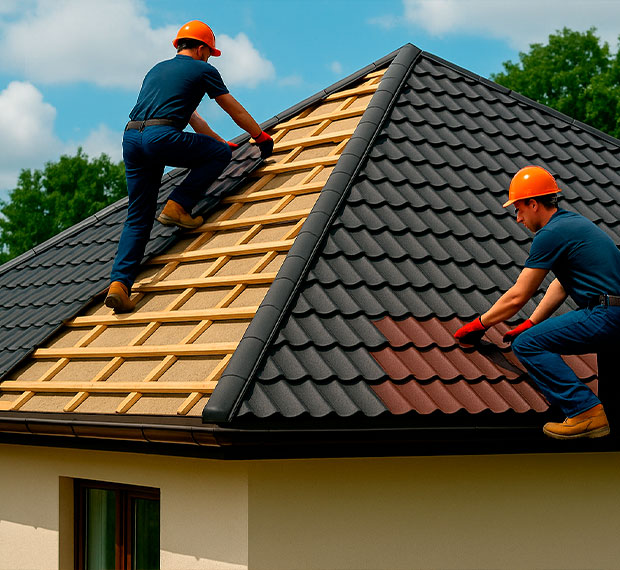 Монтаж шатровой крыши в Дмитрове