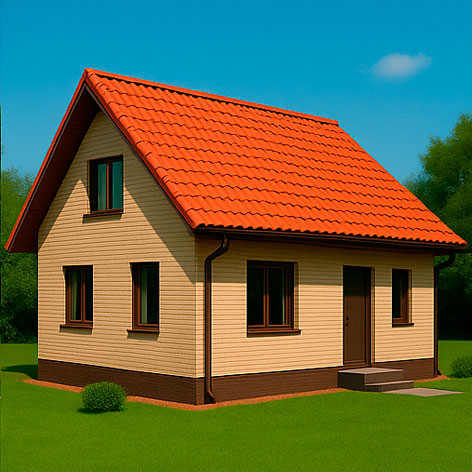 Трехскатная крыша